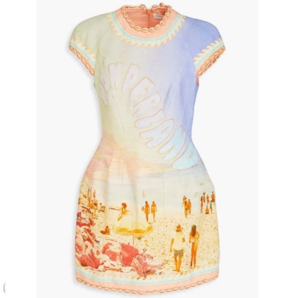 Zimmermann Beach Scene Mini Dress